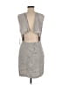 2b Rych 100% Polyester Gray Cocktail Dress Size 10 - photo 2