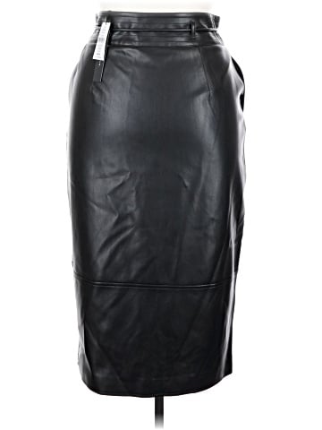 Elie Tahari Faux Leather Skirt (view 2)