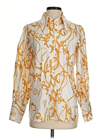 Ganni Long Sleeve Blouse (view 1)