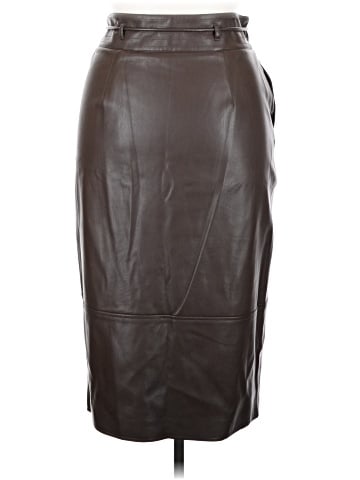 Elie Tahari Faux Leather Skirt (view 2)