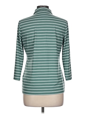 Lands' End 3/4 Sleeve Button-Down Shirt (view 2)