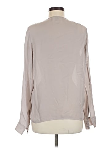 Vince. Long Sleeve Silk Top (view 2)