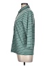 Lands' End Stripes Teal 3/4 Sleeve Button-Down Shirt Size 10 - photo 5