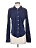Michael Stars Polka Dots Blue Long Sleeve Blouse Size Sm (0) - photo 1
