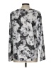 Easywear by Chico's Floral Silver Pullover Sweater Size Lg (2) - photo 2
