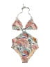J.Crew Paisley Tan Two Piece Swimsuit Size 8 - photo 1