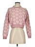 Dreamers By Debut Checkered-gingham Pink Pullover Sweater Size S - photo 1