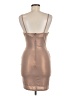 Privy Metallic Brown Cocktail Dress Size M - photo 2