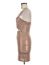 Privy Metallic Brown Cocktail Dress Size M - photo 5