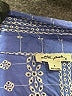 Ultra Pink 100% Rayon Blue 3/4 Sleeve Button-Down Shirt Size S - photo 7
