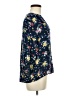 St. John's Bay 100% Rayon Floral Blue 3/4 Sleeve Blouse Size M - photo 4