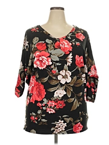 Doublju 3/4 Sleeve Blouse (view 1)