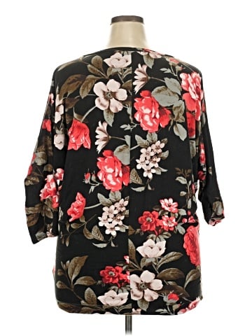 Doublju 3/4 Sleeve Blouse (view 2)