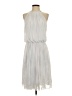 Calvin Klein 100% Polyester Metallic Silver Cocktail Dress Size 0 - photo 1