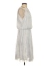 Calvin Klein 100% Polyester Metallic Silver Cocktail Dress Size 0 - photo 4