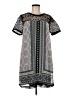 Daniel Rainn 100% Polyester Print Gray Casual Dress Size M - photo 1