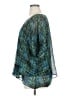 CAbi 100% Polyester Teal Short Sleeve Blouse Size XL - photo 5
