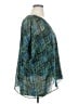 CAbi 100% Polyester Teal Short Sleeve Blouse Size XL - photo 4