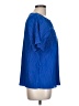 Sfera Blue Short Sleeve Blouse Size L - photo 4