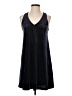 Lr Solid Black Casual Dress Size S - photo 1