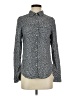 Maurices Print Gray Long Sleeve Button-Down Shirt Size S - photo 1
