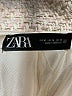 Zara 100% Acetate Tweed Ivory Jacket Size M - photo 6