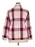 Alfred Dunner Plaid Burgundy Long Sleeve Blouse Size 18 - photo 2