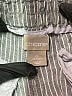Chico's 100% Linen Chevron-herringbone Gray Shorts Size Sm (0) - photo 3