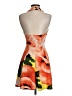 Janice Print Orange Cocktail Dress Size S - photo 2