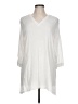 Chico's 100% Rayon White 3/4 Sleeve Blouse Size Lg (2) - photo 1