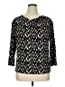 Saint + Sofia Black 3/4 Sleeve Blouse Size 14 - photo 1