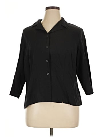 Sag Harbor 3/4 Sleeve Button-Down Shirt (view 1)