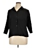 Sag Harbor Black 3/4 Sleeve Button-Down Shirt Size 1X - photo 1
