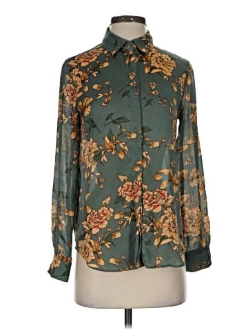Zara Basic Long Sleeve Blouse (view 1)
