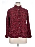 Route 66 100% Rayon Animal Print Red Long Sleeve Button-Down Shirt Size XL - photo 1