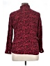 Route 66 100% Rayon Animal Print Red Long Sleeve Button-Down Shirt Size XL - photo 2