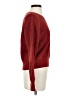 Line & Dot Solid Red Pullover Sweater Size S - photo 4