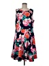 Eliza J Floral Blue Casual Dress Size M - photo 1