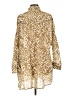 Next Animal Print Gold 3/4 Sleeve Blouse Size 12 - photo 2