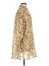 Next Animal Print Gold 3/4 Sleeve Blouse Size 12 - photo 4