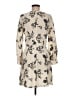 A.L.C. 100% Silk Paisley Tan Casual Dress Size 8 - photo 2