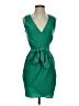 ASOS 100% Polyester Solid Green Cocktail Dress Size 0 - photo 1