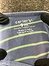 Carter's Stripes Blue Long Sleeve Onesie 6-9 MO / 9 MO - photo 3