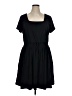 Lands' End Solid Black Casual Dress Size 1X - photo 1