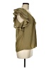 Ramy Brook 100% Polyester Green Short Sleeve Blouse Size M - photo 4