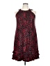 DressBarn Animal Print Red Cocktail Dress Size 14 - photo 1
