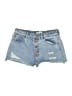 Forever 21 100% Cotton Blue Denim Shorts Size 26 waist - photo 1