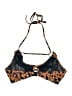 Freya Animal Print Brown Swimsuit Top Size L - photo 2