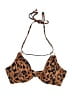 Freya Animal Print Brown Swimsuit Top Size L - photo 1