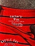 Carter's Stripes Red Long Sleeve Onesie 6-9 MO / 9 MO - photo 3